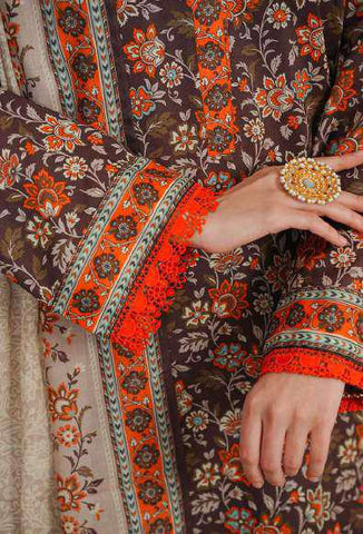 VS DAMAN Exclusive Printed Lawn Unstitched 3 Piece Suit D-15