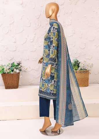 Premium Khaddar 3 Piece Printed Un Stitched Coll HZ-8