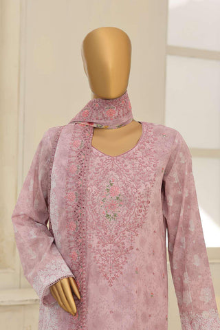 Premium Eid Edit by HZ Textiles | Embroidered 3 Piece Unstitched Lawn Suit D-6