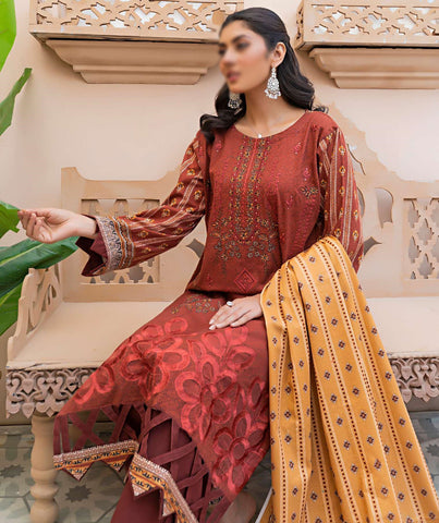 Aleeza Digital Fine Emb Khaddar Coll:24 By Sobia Waseem D-01