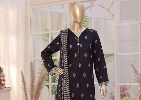 Oriental Printkari by HZ Textiles | Embroidered 3 Piece Unstitched Lawn Suit D-4