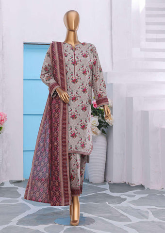 Co-Ords 3Pc Printed Khaddar Un-Stitched Coll By Hz-9