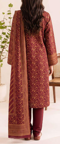 VS Textiles Pashmina Dhanak Printed Unstitched 3 Piece Suit D-10