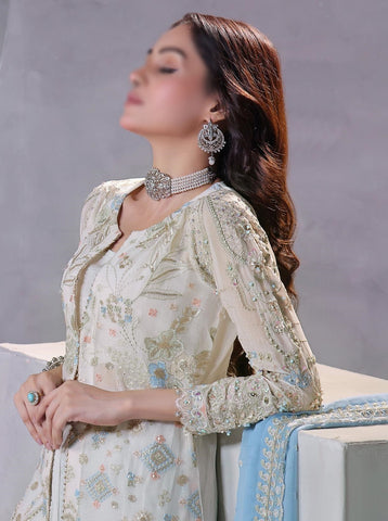 MANAAR LUXURY HANDWORK CHIFFON COLL BY SOGHAT D-01