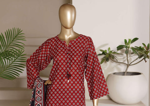 Sadabahar Vol-09 | Printed Lawn 3 Piece Stitched Suit D-2