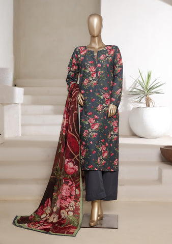 Printed Cambric Lawn Vol-01 By Sadabahar D-10