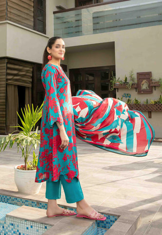 Zumra Lawn Slub Digital Print Vol-02 By Tawakkal D-06