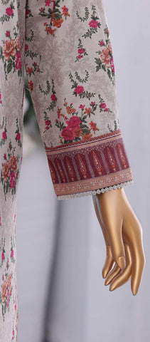 Co-Ords 3Pc Printed Khaddar Un-Stitched Coll By Hz-9