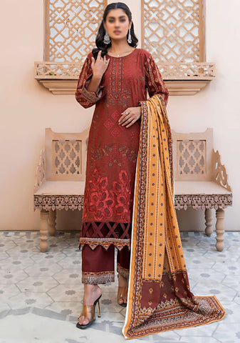 Aleeza Digital Fine Emb Khaddar Coll:24 By Sobia Waseem D-01
