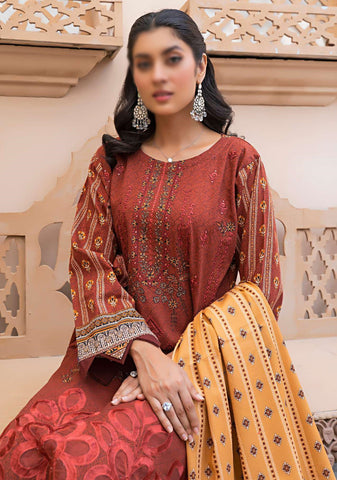 Aleeza Digital Fine Emb Khaddar Coll:24 By Sobia Waseem D-01