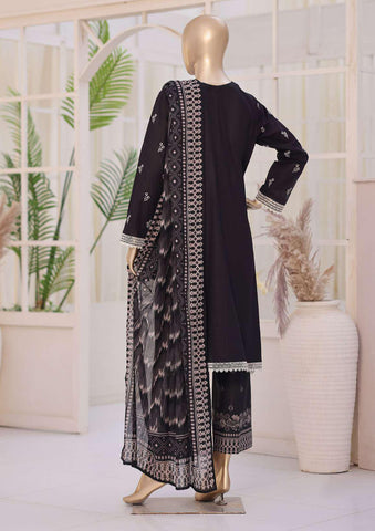 Oriental Printkari by HZ Textiles | Embroidered 3 Piece Unstitched Lawn Suit D-4