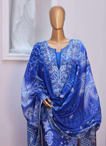 Winter Cut Dana | 3 Piece Semi-Stitched Embroidered Suit D-8