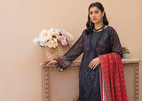 Aleeza Digital Fine Emb Khaddar Coll:24 By Sobia Waseem D-05