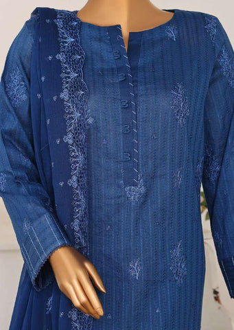 Mayaar by HZ Textiles | Embroidered 3 Piece Unstitched Suit D-7