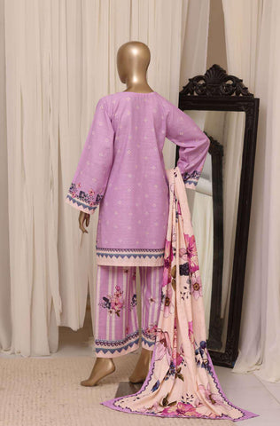 Sadabahar Printed Khaddar Stitched 3 Piece Suit D-12