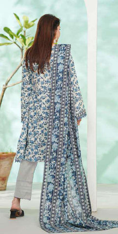 VS DAMAN Exclusive Printed Lawn Unstitched 3 Piece Suit D-16