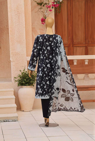 ASASA by HZ Textiles | Digital Printed Embroidered 3 Piece Unstitched Lawn Suit D-8
