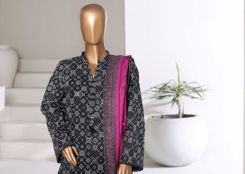 Printed Khaddar Vol-3 Stitched 3PC Collection By Sadabahar D-2