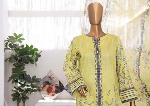 Bana Dora Digital Prints Un Stitched 3 Pcs Coll;2025 HZ TEX D-02
