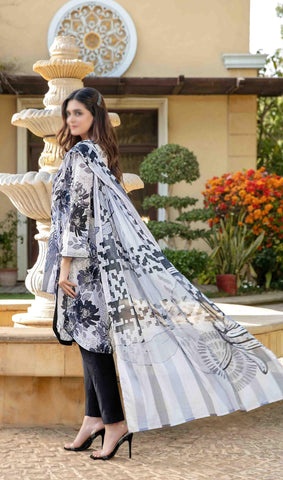 Naimal Lawn Slub Digital Print Vol-2 By Tawakkal D-08