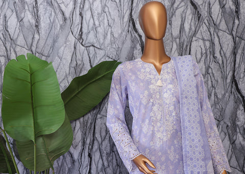 Elegant Embroidered Unstitched Collection Vol-02 By Hz D-02