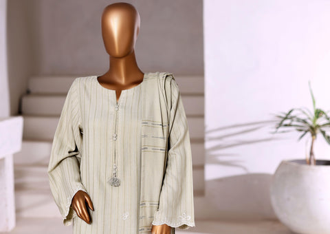 Sadabahar Vybe Emb Dhanak Stitched 3 Piece Suit D-2