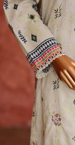 Elegant by HZ Textiles | Embroidered 3 Piece Unstitched Lawn Suit D-7