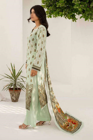 RESHAM LINEN PRINT DROP I COLL BY FIRDOUS D-08