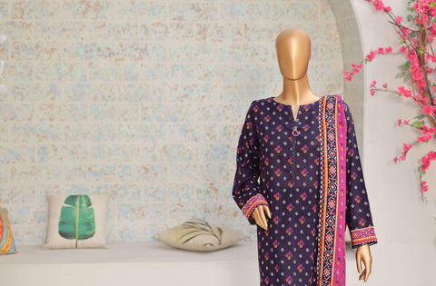 Nayab by HZ Textiles | Printed Lawn 3 Piece Unstitched Suit D-6