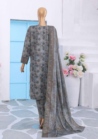 Co-Ords 3Pc Printed Khaddar Un-Stitched Coll By Hz-10