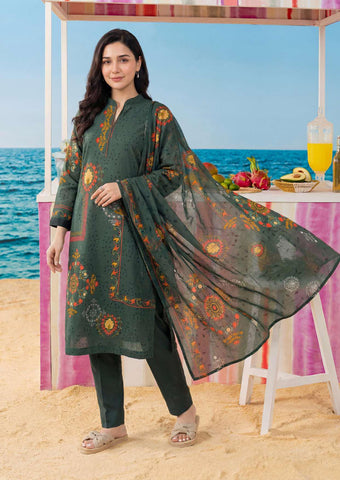 ZELINA by Tawakkal Fabrics | Digital Printed Lawn 3 Piece Unstitched Suit D-6
