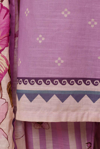Sadabahar Printed Khaddar Stitched 3 Piece Suit D-12