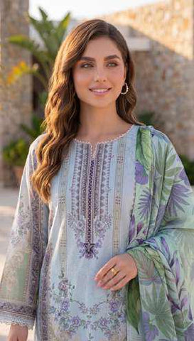 Colors by AlZohaib vol-2 | Digital Printed Lawn 3 Piece Unstitched Suit D-11