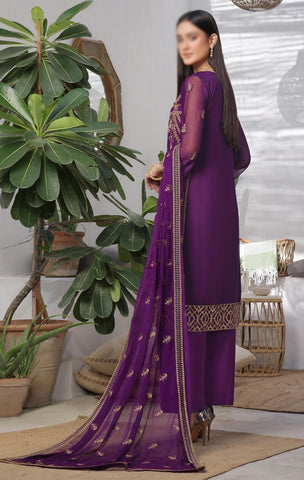 PARISHAY 3 PIECE  LUXURY EMB CHIFFON BY SOGHAT D-05