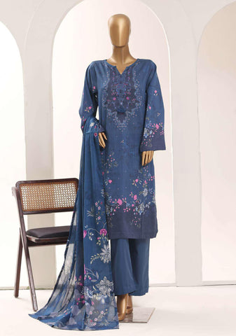 Sadabahar Printed Lawn Vol-12 | Printed Lawn 3 Piece Stitched Suit D-8