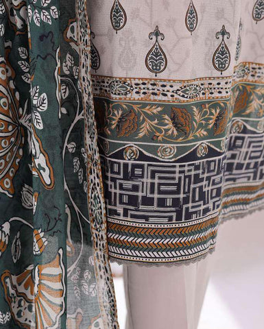 Platinum Jaipuri Prints by HZ Textiles | Digital Printed Lawn 3 Piece Unstitched Suit D-9