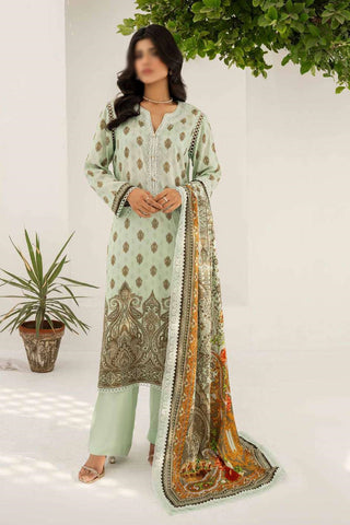 RESHAM LINEN PRINT DROP I COLL BY FIRDOUS D-08