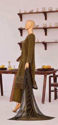 Venice by HZ Textiles | Premium Embroidered Cotton Lawn 3 Piece Unstitched Suit D-4