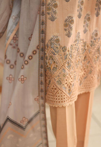 ASASA by HZ Textiles | Digital Printed Embroidered 3 Piece Unstitched Lawn Suit D-7