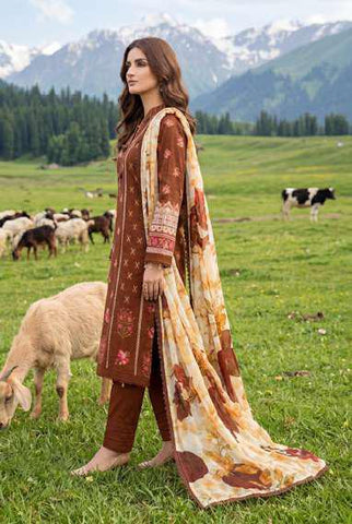 Colors by AlZohaib | Digital Printed 3 Piece Unstitched Lawn Suit D-5