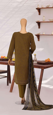 Venice by HZ Textiles | Premium Embroidered Cotton Lawn 3 Piece Unstitched Suit D-4