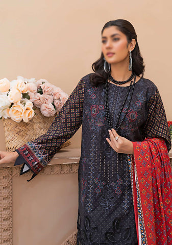 Aleeza Digital Fine Emb Khaddar Coll:24 By Sobia Waseem D-05