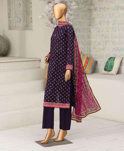 Nayab by HZ Textiles | Printed Lawn 3 Piece Unstitched Suit D-6