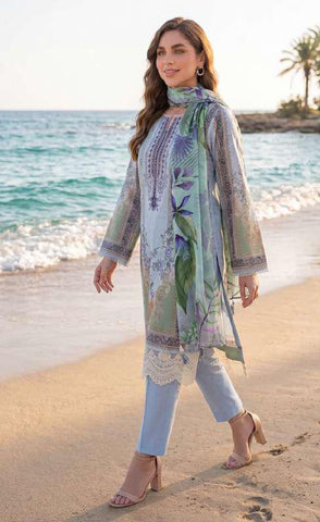 Colors by AlZohaib vol-2 | Digital Printed Lawn 3 Piece Unstitched Suit D-5