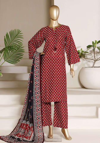Sadabahar Vol-09 | Printed Lawn 3 Piece Stitched Suit D-2