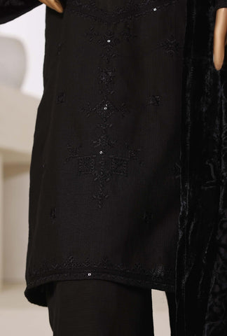 SADABAHAR Luxury Khaddar Karandi with Palachi Shawl 3Pc Stitched D-01