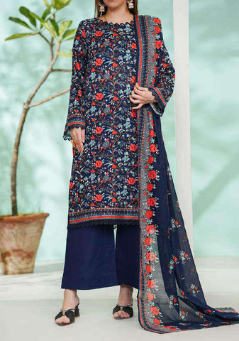 VS DAMAN Exclusive Printed Lawn Unstitched 3 Piece Suit D-2