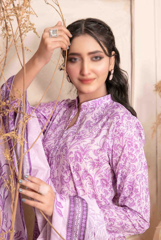Meheroon Embroidered Lawn Digital Print D-06