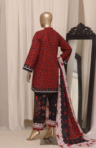 Sadabahar Printed Khaddar Stitched 3 Piece Suit D-1