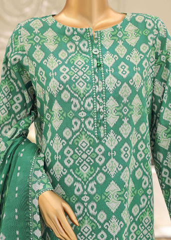 Summer Shades by HZ Textiles | Printed 3 Piece Unstitched Lawn Suit D-6